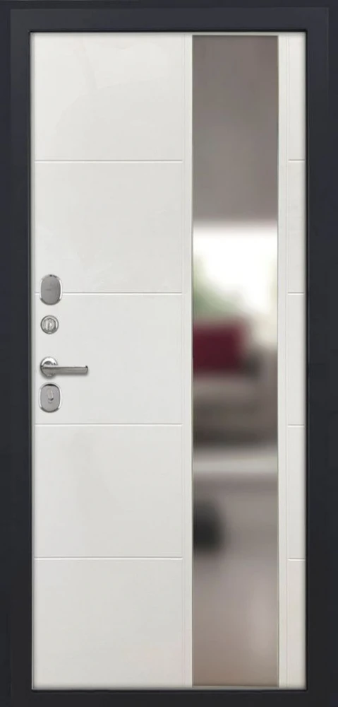 Входная дверь ДвериПРО Модель Л-48 ФЛЗ-649 Капучино (зеркало) DPRO227852 внутренняя сторона