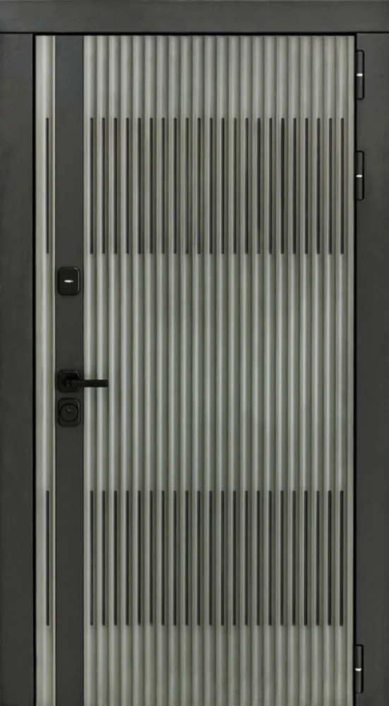 Входная дверь ДвериПРО Elfy ФЛ-291 (Line, 10мм, белый софт) DPRO204361 внешняя сторона